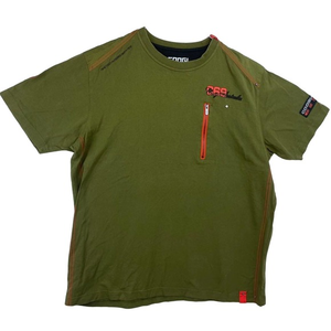 Coogi Australia T Shirt Army Green and Orange‎ 2XL Mens